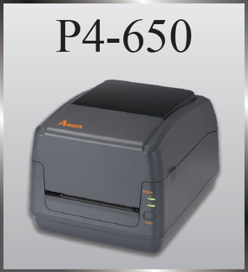 Argox P4-650 600 dpi superior label printing on desktop printer